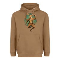 Toasted Coconut happy deer Heavyweight Hoodie - Unal Design