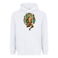 White happy deer Heavyweight Hoodie - Unal Design