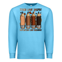 Ocean Blue teach love inspire motivation lead encourage Premium Sweatshirt - Zillion Design Studio