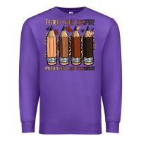 Purple teach love inspire motivation lead encourage Premium Sweatshirt - Zillion Design Studio