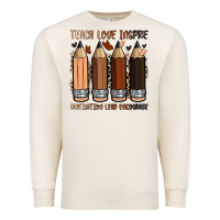 Sandshell teach love inspire motivation lead encourage Premium Sweatshirt - Zillion Design Studio