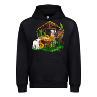 Black jesus holy night cows and sunflowers Urban Hoodie - AdoDesignShop