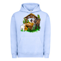 Pigment Grape Ice jesus holy night cows and sunflowers Urban Hoodie - AdoDesignShop