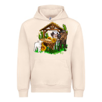 Jesus Holy Night Cows And Sunflowers Urban Hoodie | Teevron