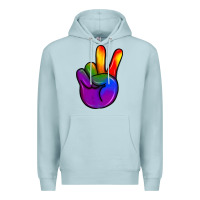 Pride Peace Hand Premium Hoodie | Teevron