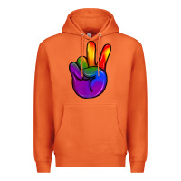 Pride Peace Hand Premium Hoodie | Teevron