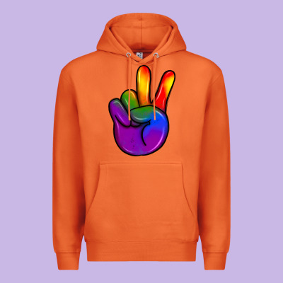Pride Peace Hand Premium Hoodie Designed By Jahusdesignshop