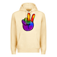 Pina Colada pride peace hand Premium Hoodie - JahusDesignShop