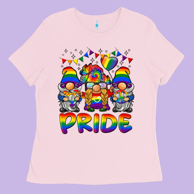 Pride Gnome Ladies Tee Designed By Barkaloodesign