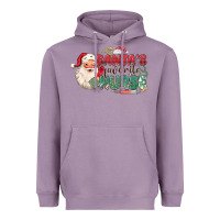 Lavender Santa's Favorite Nurse Heavyweight Hoodie - MaliasSmallBusiness