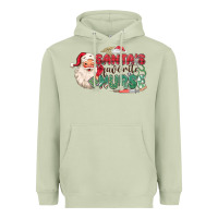 Matcha Santa's Favorite Nurse Heavyweight Hoodie - MaliasSmallBusiness