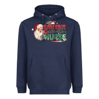 Navy Santa's Favorite Nurse Heavyweight Hoodie - MaliasSmallBusiness