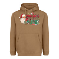 Toasted Coconut Santa's Favorite Nurse Heavyweight Hoodie - MaliasSmallBusiness
