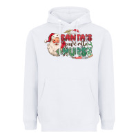 White Santa's Favorite Nurse Heavyweight Hoodie - MaliasSmallBusiness