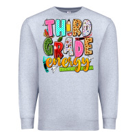 Heather Grey third grade energy Premium Sweatshirt - texasbilliewilder