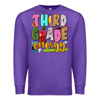 Purple third grade energy Premium Sweatshirt - texasbilliewilder