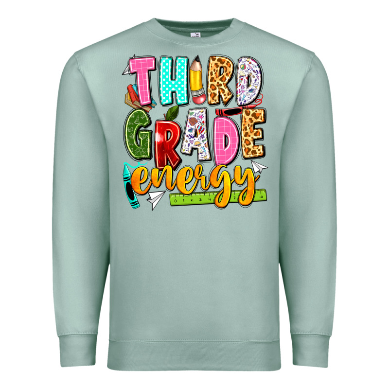 Third Grade Energy Premium Sweatshirt by texasbilliewilder | Teevron