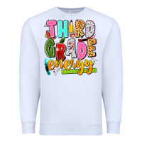 White third grade energy Premium Sweatshirt - texasbilliewilder