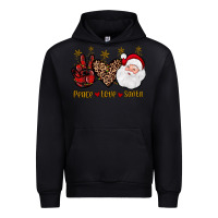 Black peace love santa Urban Hoodie - JahusDesignShop