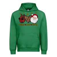 Emerald peace love santa Urban Hoodie - JahusDesignShop
