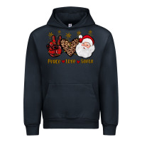 Navy peace love santa Urban Hoodie - JahusDesignShop