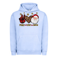 Pigment Grape Ice peace love santa Urban Hoodie - JahusDesignShop