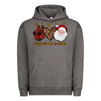 Pigment Tornado peace love santa Urban Hoodie - JahusDesignShop