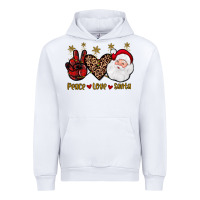 White peace love santa Urban Hoodie - JahusDesignShop