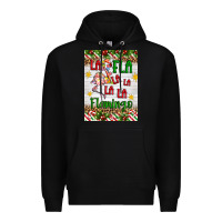 Black christmas fla la la la la la flamingo air freshener Premium Hoodie - Artiststas