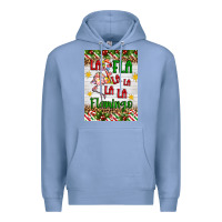 Colony Blue christmas fla la la la la la flamingo air freshener Premium Hoodie - Artiststas