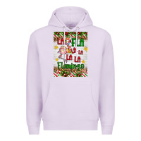 Lilac christmas fla la la la la la flamingo air freshener Premium Hoodie - Artiststas