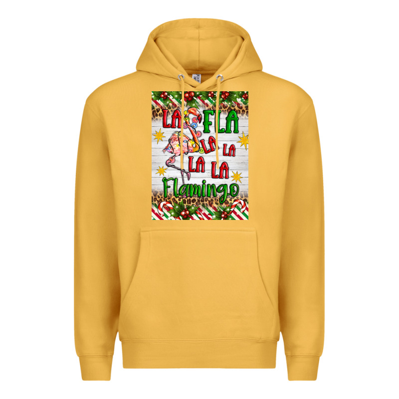 Christmas Fla La La La La La Flamingo Air Freshener Premium Hoodie by Artiststas | Teevron