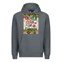 Rock christmas fla la la la la la flamingo air freshener Premium Hoodie - Artiststas