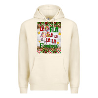 Tofu christmas fla la la la la la flamingo air freshener Premium Hoodie - Artiststas