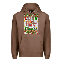 Chestnut christmas fla la la la la la flamingo air freshener Premium Hoodie - Artiststas