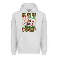 Dove Grey christmas fla la la la la la flamingo air freshener Premium Hoodie - Artiststas