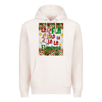 Pale Pink christmas fla la la la la la flamingo air freshener Premium Hoodie - Artiststas