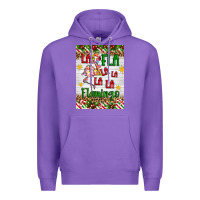 Purple christmas fla la la la la la flamingo air freshener Premium Hoodie - Artiststas