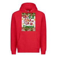 Red christmas fla la la la la la flamingo air freshener Premium Hoodie - Artiststas