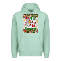 Seafoam christmas fla la la la la la flamingo air freshener Premium Hoodie - Artiststas