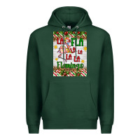 Sports Green christmas fla la la la la la flamingo air freshener Premium Hoodie - Artiststas