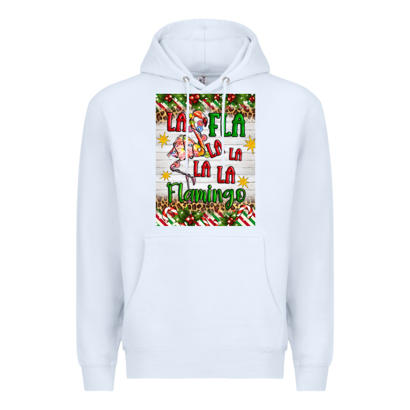 Christmas Fla La La La La La Flamingo Air Freshener Premium Hoodie by Artiststas | Teevron