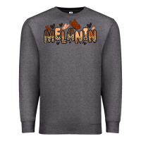 Charcoal Heather melanin butterfly Premium Sweatshirt - Zillion Design Studio