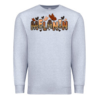 Heather Grey melanin butterfly Premium Sweatshirt - Zillion Design Studio