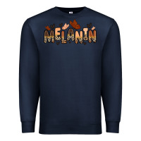 Navy melanin butterfly Premium Sweatshirt - Zillion Design Studio