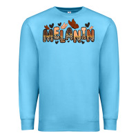 Ocean Blue melanin butterfly Premium Sweatshirt - Zillion Design Studio