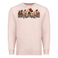 Pale Pink melanin butterfly Premium Sweatshirt - Zillion Design Studio