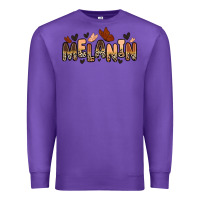 Purple melanin butterfly Premium Sweatshirt - Zillion Design Studio
