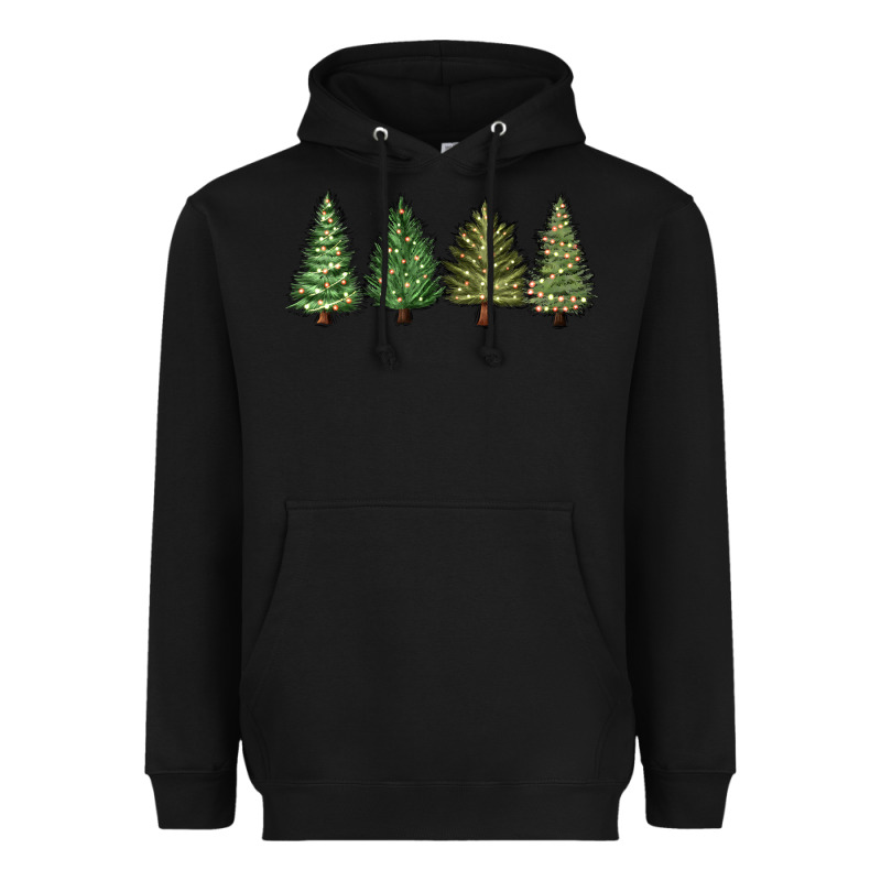 Christmas Trees Heavyweight Hoodie by MaliasSmallBusiness | Teevron