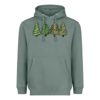 Sage christmas trees Heavyweight Hoodie - MaliasSmallBusiness
